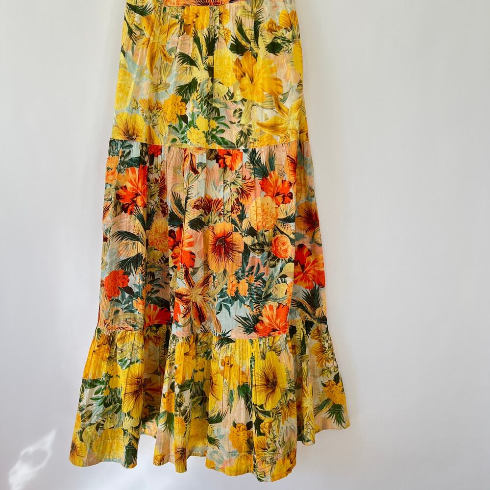 Anthropologie Pilcro Halter Tiered Maxi Dress Multicolor Size S NWT - Picture 7 of 12
